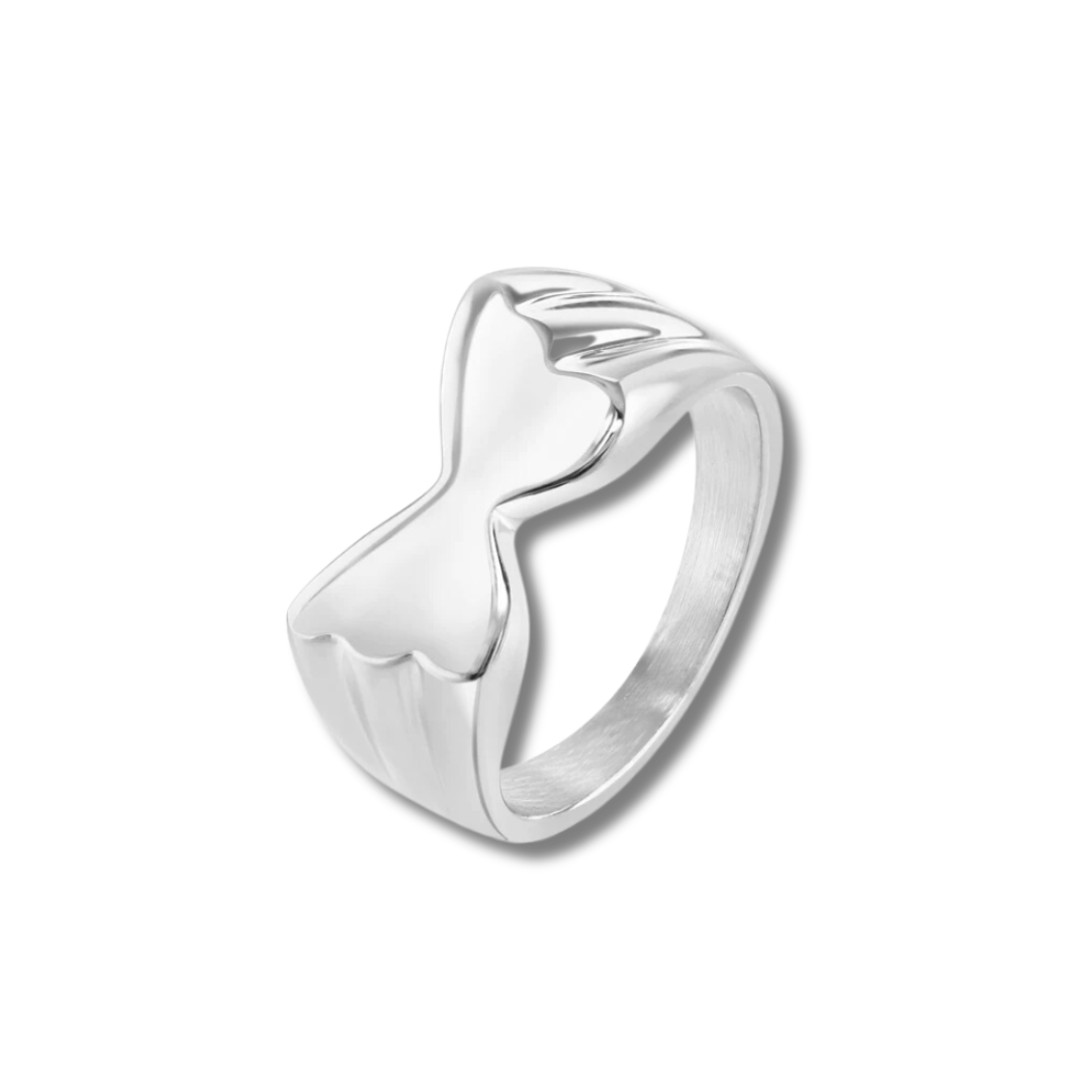BUTTERFLY SIGNET RING SILVER