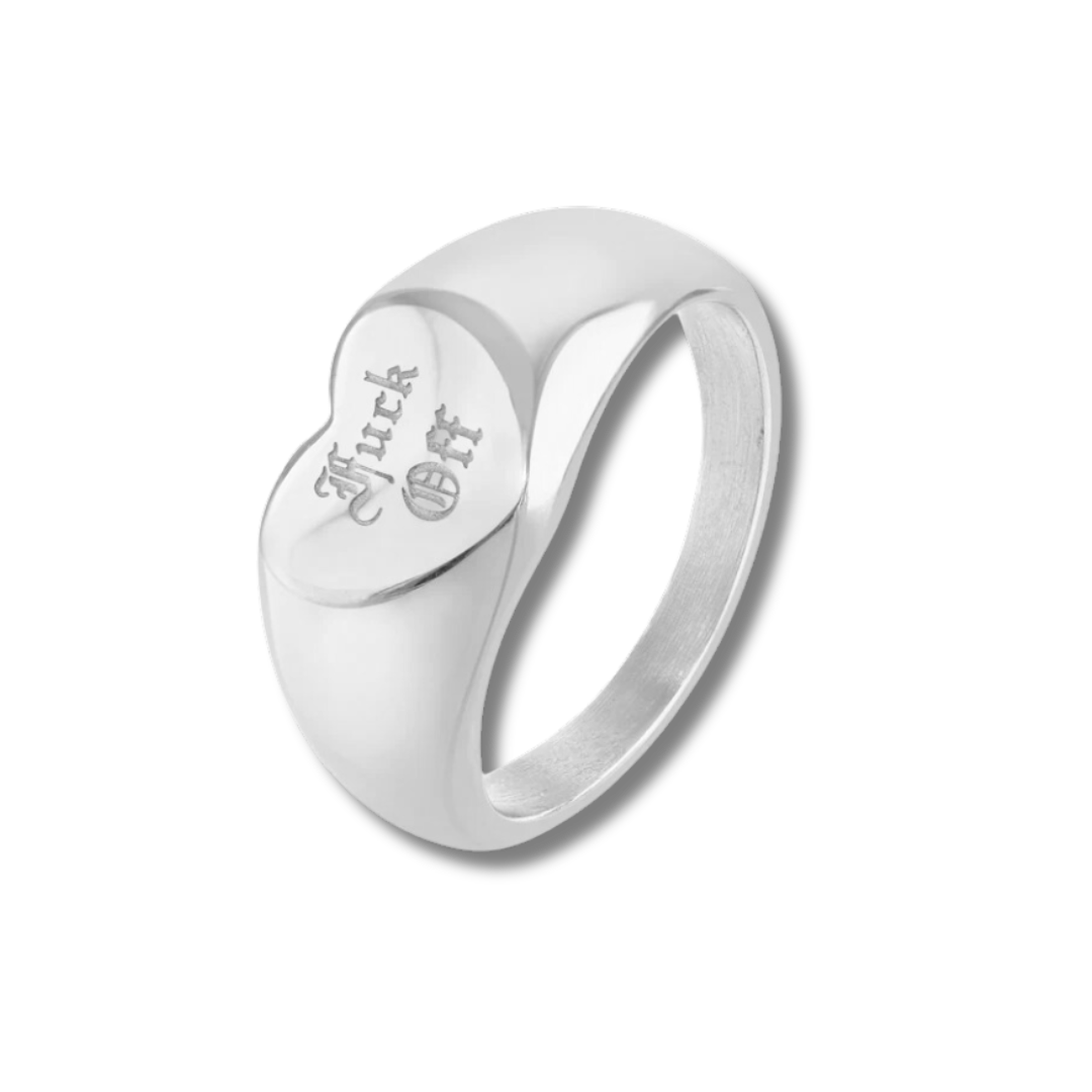 WITH LOVE RING SILVER