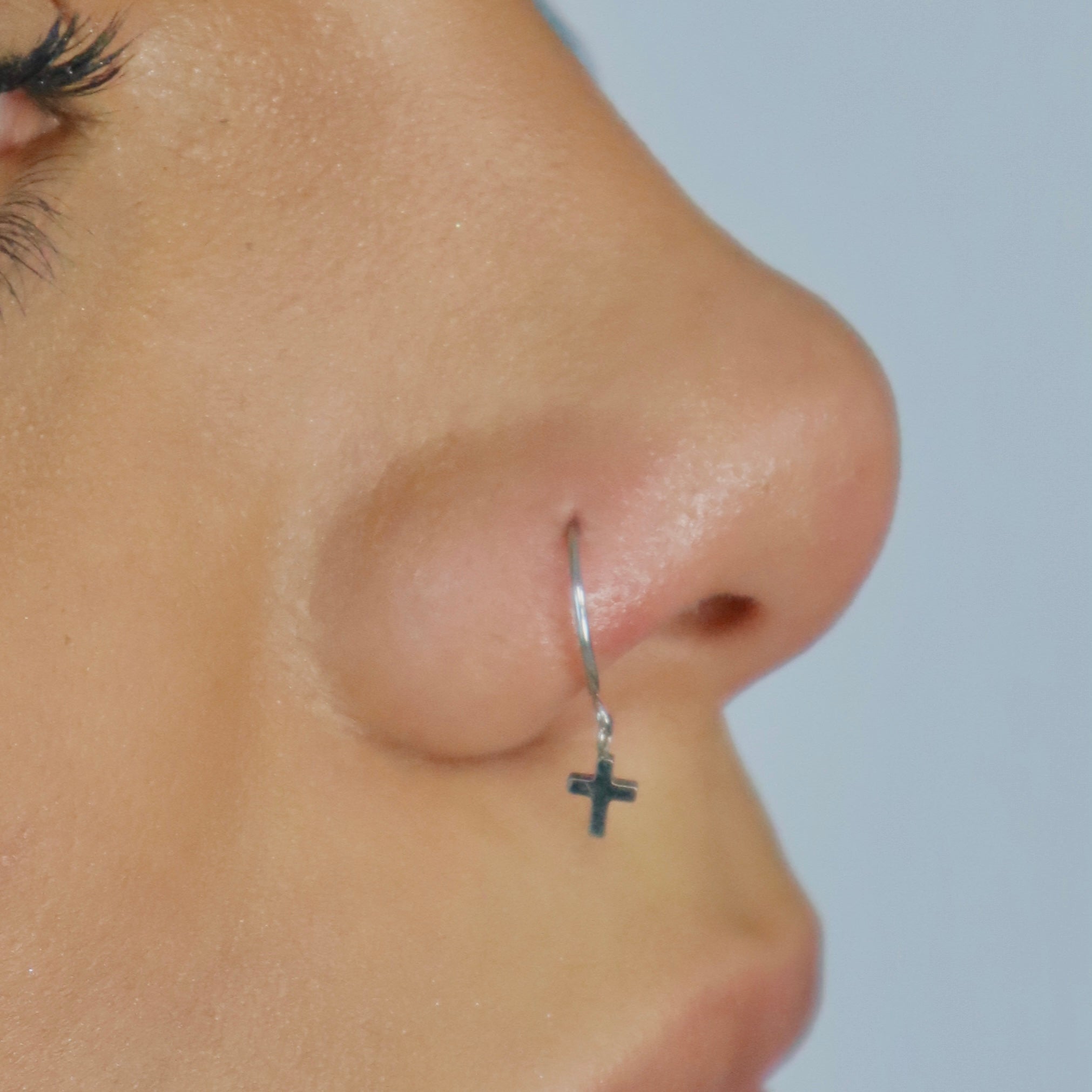 Virgin Mary Dangle Nose Ring